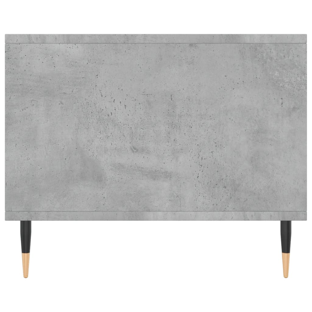 Tavolino da Salotto Grigio Cemento 90x50x40cm Legno Multistrato 829192