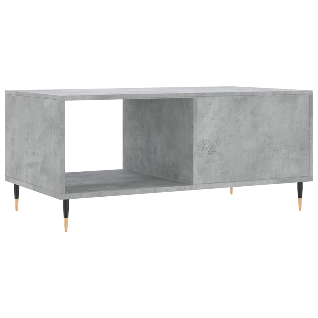 Tavolino da Salotto Grigio Cemento 90x50x40cm Legno Multistrato 829192
