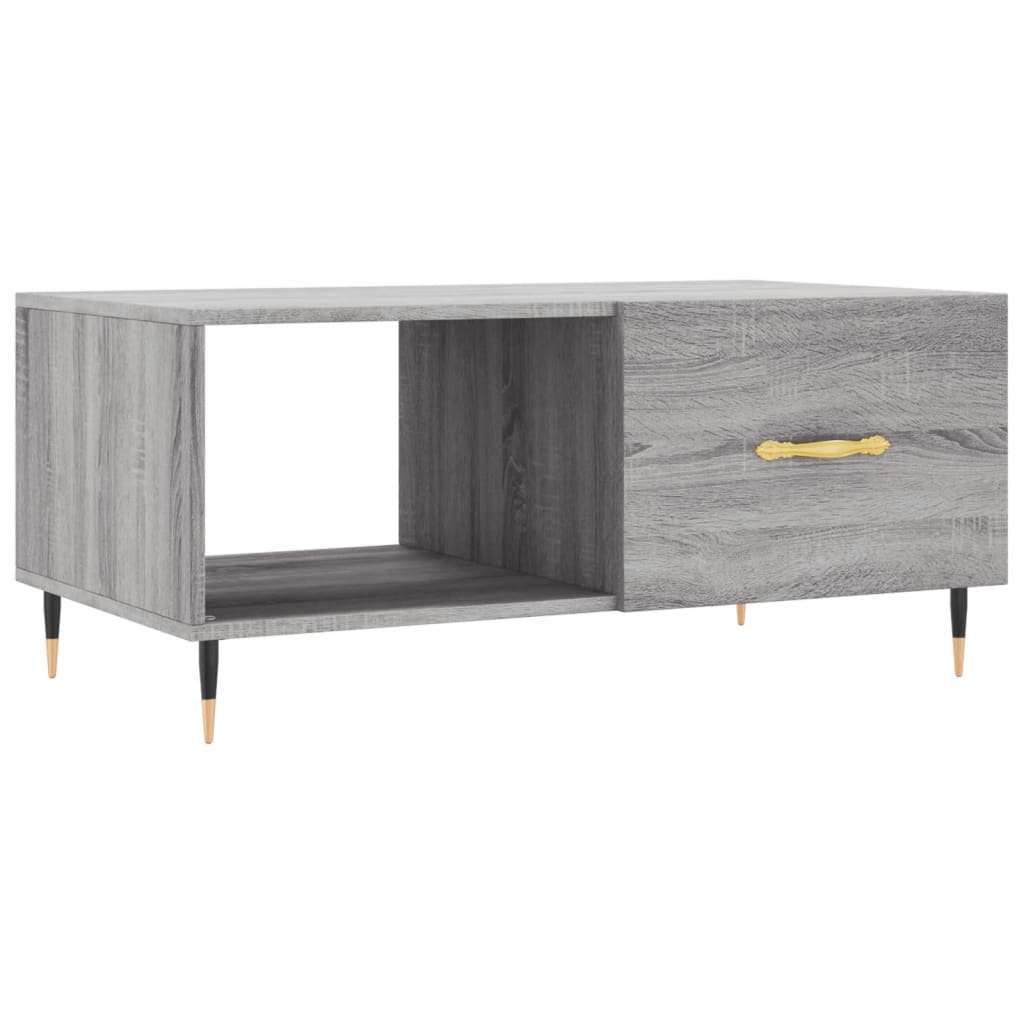 Tavolino da Salotto Grigio Sonoma 90x50x40 cm Legno Multistrato 829194