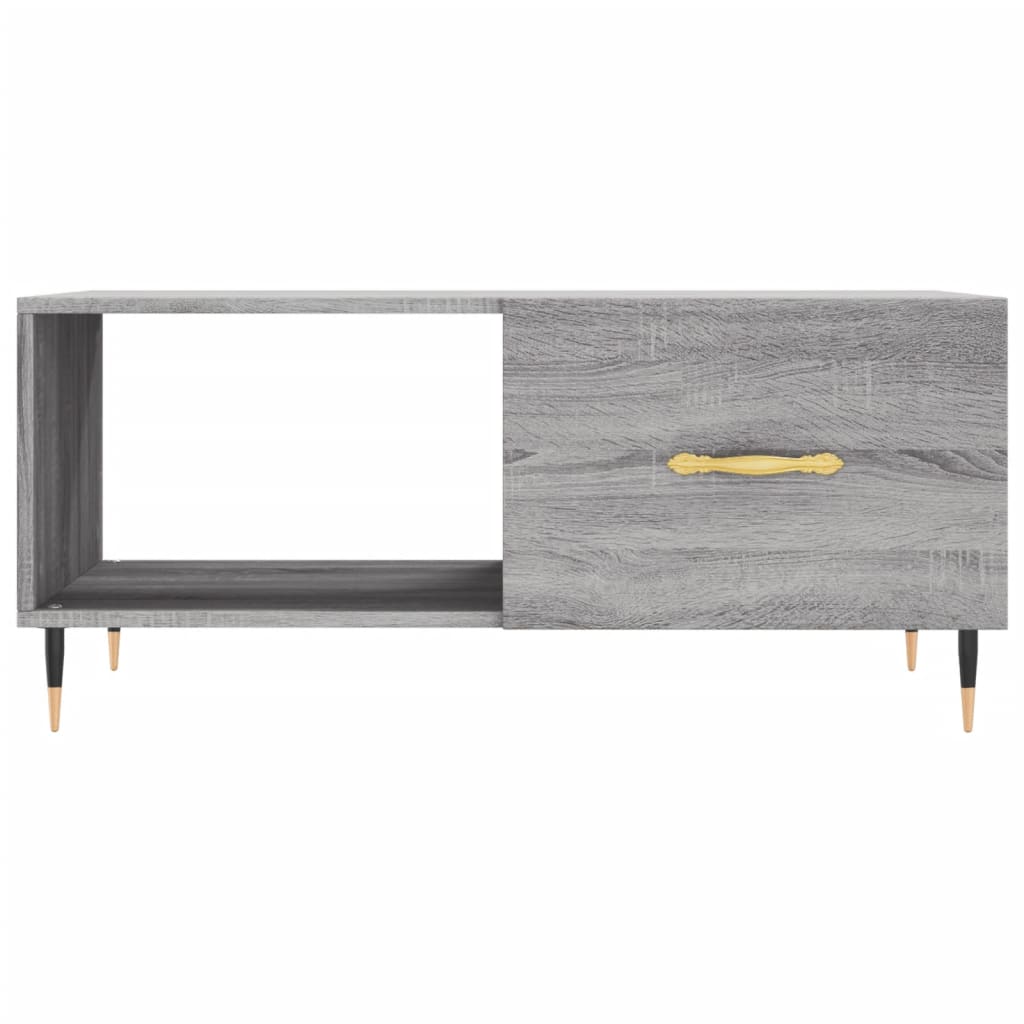 Tavolino da Salotto Grigio Sonoma 90x50x40 cm Legno Multistrato 829194