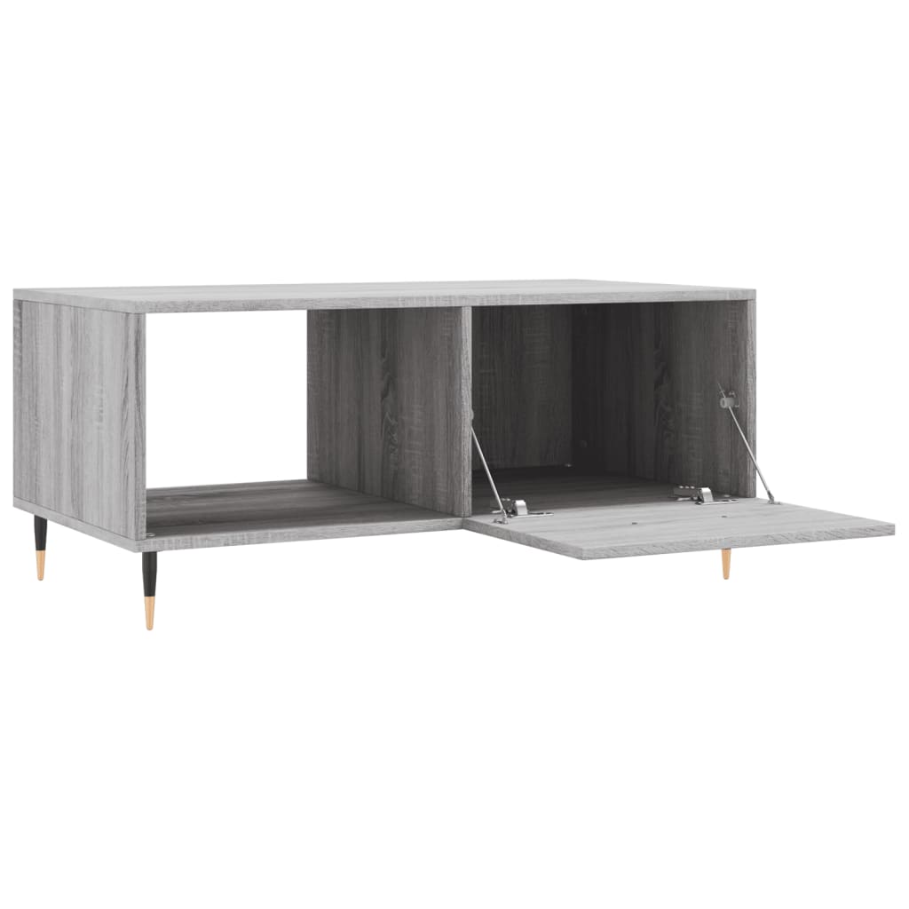 Tavolino da Salotto Grigio Sonoma 90x50x40 cm Legno Multistrato 829194