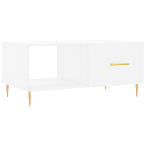 Tavolino da Salotto Bianco 90x50x40 cm in Legno Multistratocod mxl 102944