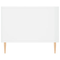 Tavolino da Salotto-Tavolino da soggiorno-Tavolo Bianco Lucido 90x50x40 cm Legno Multistrato 644052