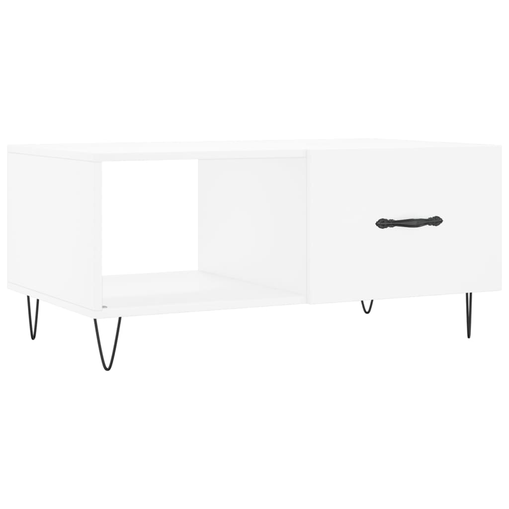 Tavolino da Salotto Bianco 90x50x40 cm in Legno Multistratocod mxl 103466