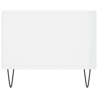 Tavolino da Salotto-Tavolino da soggiorno-Tavolo Bianco Lucido 90x50x40 cm Legno Multistrato 686829