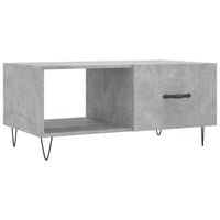 Tavolino da Salotto Grigio Cemento 90x50x40cm Legno Multistratocod mxl 128026