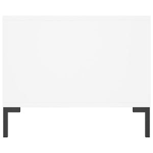 Tavolino da Salotto-Tavolino da soggiorno-Tavolo Bianco 90x50x40 cm in Legno Multistrato 552305