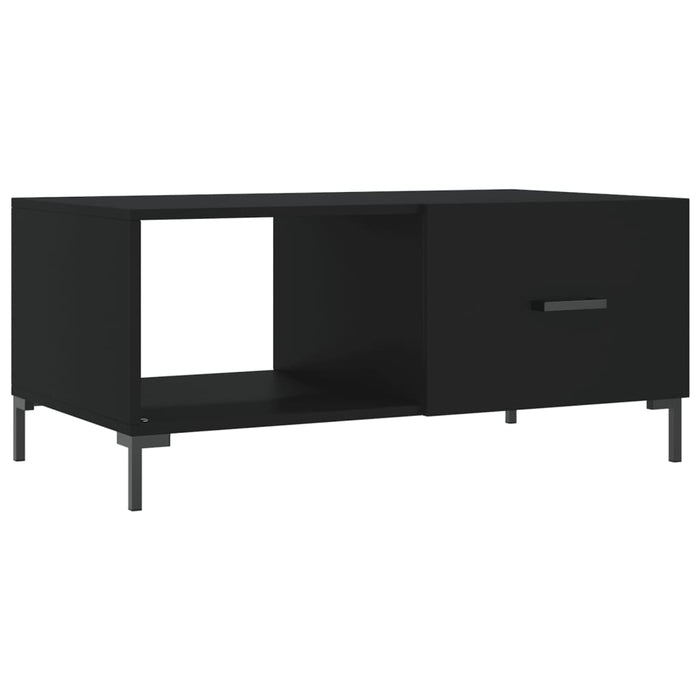 Tavolino da Salotto Nero 90x50x40 cm in Legno Multistrato 829213