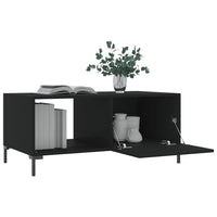 Tavolino da Salotto Nero 90x50x40 cm in Legno Multistrato 829213