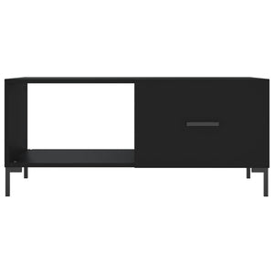 Tavolino da Salotto Nero 90x50x40 cm in Legno Multistrato 829213