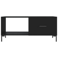 Tavolino da Salotto-Tavolino da soggiorno Nero 90x50x40 cm in Legno Multistrato