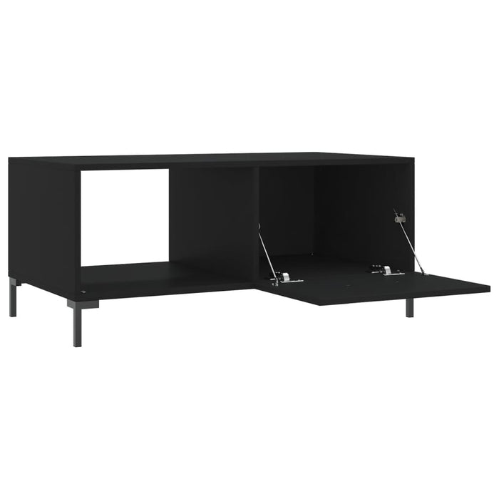 Tavolino da Salotto Nero 90x50x40 cm in Legno Multistrato 829213