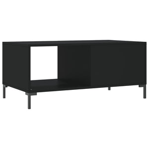 Tavolino da Salotto Nero 90x50x40 cm in Legno Multistrato 829213
