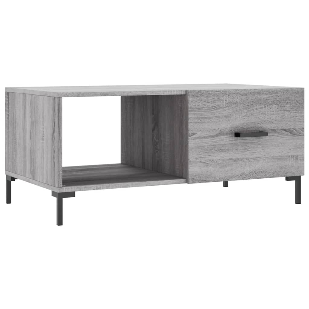 Tavolino da Salotto Grigio Sonoma 90x50x40 cm Legno Multistratocod mxl 80925