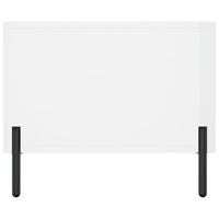 Tavolino da Salotto Bianco Lucido 90x50x40 cm Legno Multistrato 829222