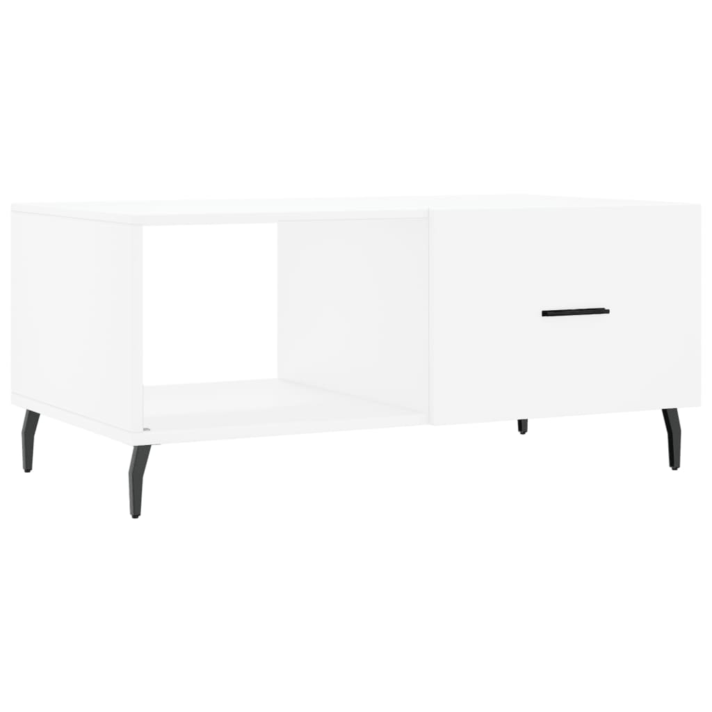 Tavolino da Salotto-Tavolino da soggiorno-Tavolo Bianco 90x50x40 cm in Legno Multistrato 686231