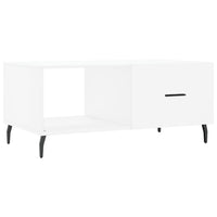 Tavolino da Salotto Bianco 90x50x40 cm in Legno Multistrato 829228