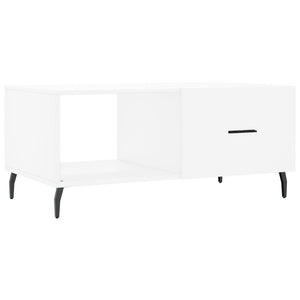 Tavolino da Salotto Bianco 90x50x40 cm in Legno Multistrato 829228