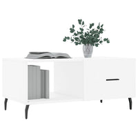 Tavolino da Salotto-Tavolino da soggiorno-Tavolo Bianco 90x50x40 cm in Legno Multistrato 686231