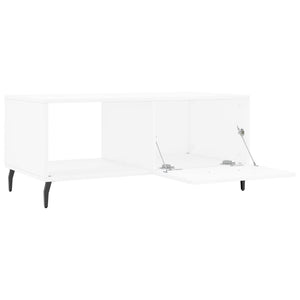 Tavolino da Salotto Bianco 90x50x40 cm in Legno Multistrato 829228