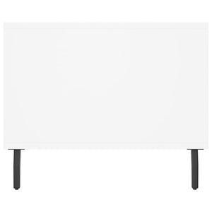 Tavolino da Salotto-Tavolino da soggiorno-Tavolo Bianco 90x50x40 cm in Legno Multistrato 686231