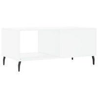 Tavolino da Salotto-Tavolino da soggiorno-Tavolo Bianco 90x50x40 cm in Legno Multistrato 686231