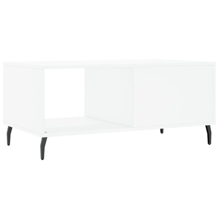 Tavolino da Salotto-Tavolino da soggiorno-Tavolo Bianco 90x50x40 cm in Legno Multistrato 686231