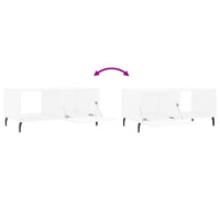 Tavolino da Salotto-Tavolino da soggiorno-Tavolo Bianco 90x50x40 cm in Legno Multistrato 686231