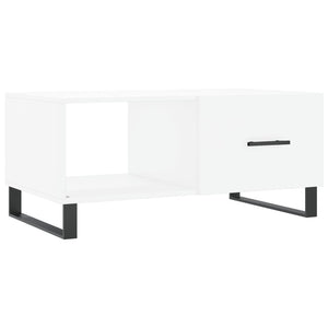 Tavolino da Salotto-Tavolino da soggiorno-Tavolo Bianco 90x50x40 cm in Legno Multistrato 453874