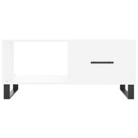 Tavolino da Salotto-Tavolino da soggiorno-Tavolo Bianco 90x50x40 cm in Legno Multistrato 453874