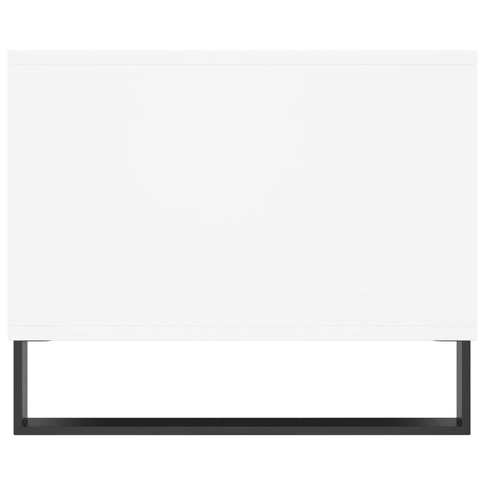 Tavolino da Salotto-Tavolino da soggiorno-Tavolo Bianco 90x50x40 cm in Legno Multistrato 453874