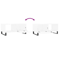 Tavolino da Salotto-Tavolino da soggiorno-Tavolo Bianco 90x50x40 cm in Legno Multistrato 453874