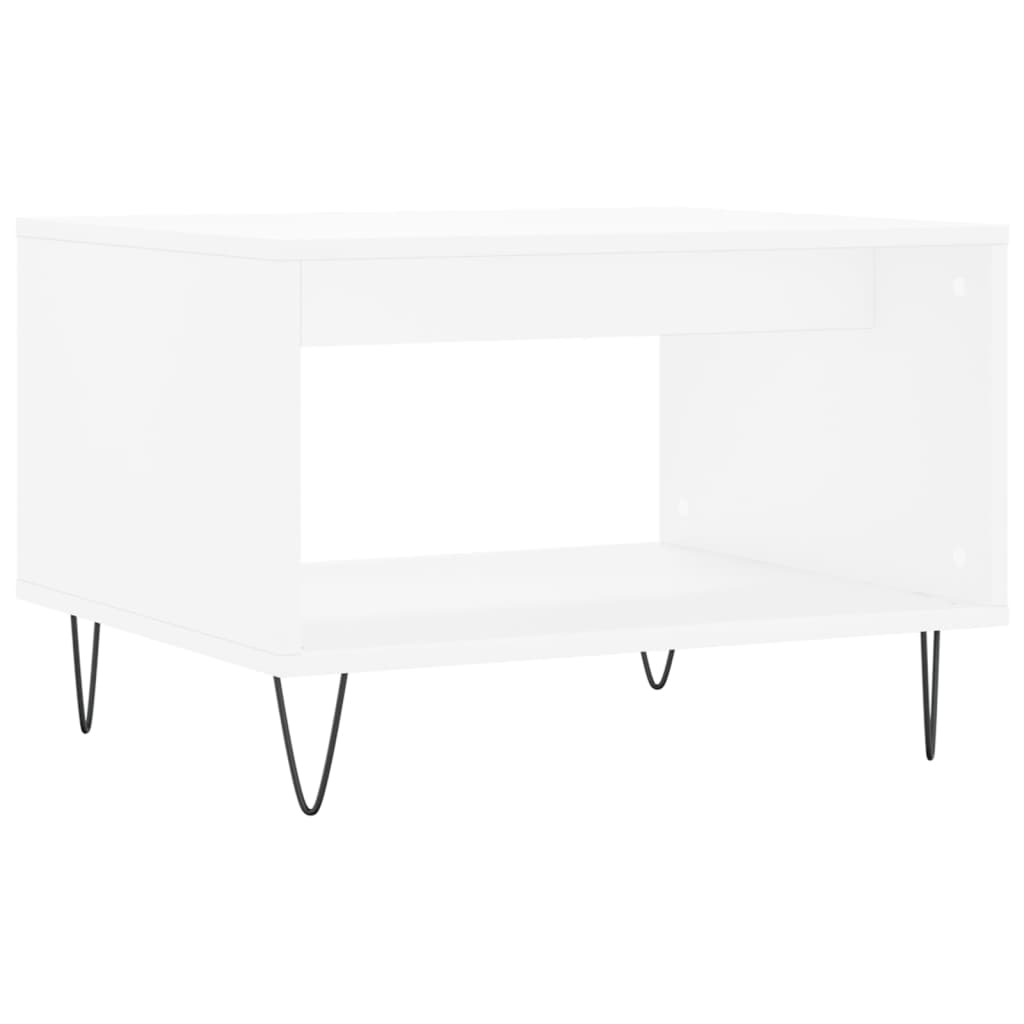 Tavolino da Salotto Bianco 60x50x40 cm in Legno Multistratocod mxl 111830