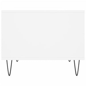 Tavolino da Salotto Bianco 60x50x40 cm in Legno Multistrato 829252