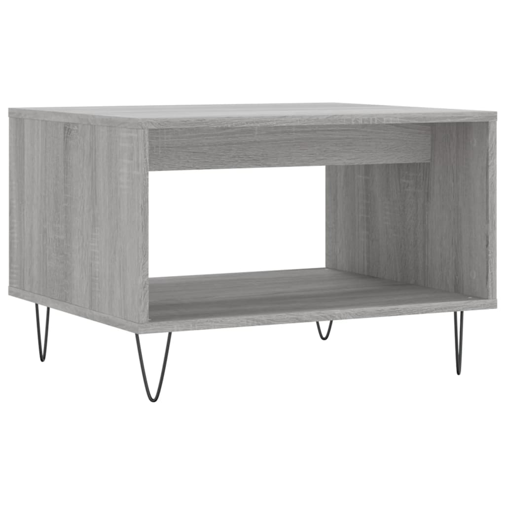 Tavolino da Salotto-Tavolino da soggiorno-Tavolo Grigio Sonoma 60x50x40 cm Legno Multistrato 410779