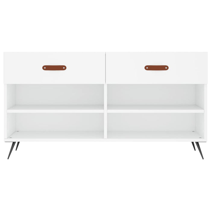 scarpiera scarpiera cassettiera scaffale mobile da ingresso ripostiglio 102 x 35 x 55 cm legno composito bianco 02_0022882