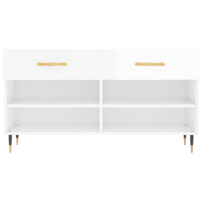 scarpiera scarpiera cassettiera scaffale mobile ingresso portaoggetti lucido 102 x 35 x 55 cm derivati ​​del legno bianco 02_0022895