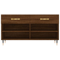 Panca Porta Scarpe Rovere Marrone 102x35x55cm Legno Multistrato 829723