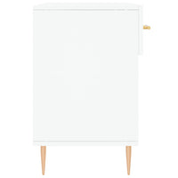 Panca Porta Scarpe Bianca 102x35x55 cm in Legno Multistrato 829724