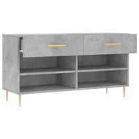 scarpiera scarpiera cassettiera scaffale mobile da ingresso portaoggetti 102 x 35 x 55 cm derivati ​​del legno grigio 02_0022965