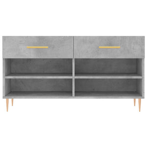 scarpiera scarpiera cassettiera scaffale mobile da ingresso portaoggetti 102 x 35 x 55 cm derivati ​​del legno grigio 02_0022965