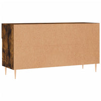 Panca Porta Scarpe Rovere Fumo 102x35x55 cm Legno Multistrato 829729