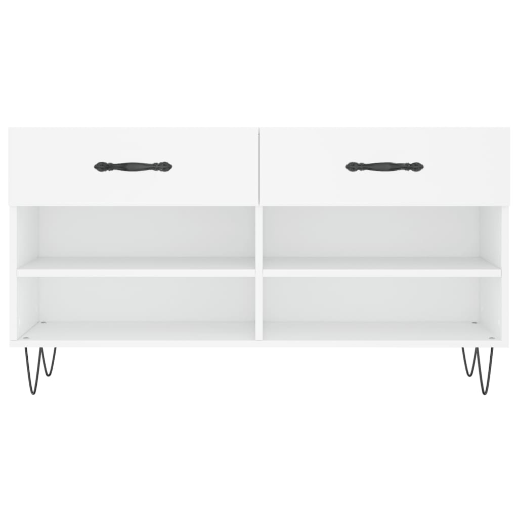 scarpiera scarpiera cassettiera scaffale mobile ingresso ripostiglio 102 x 35 x 55 cm legno composito bianco 02_0022877