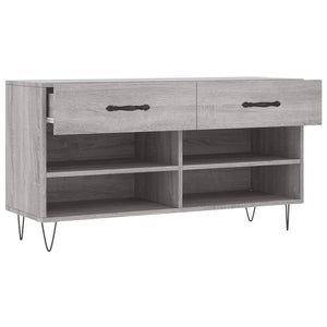 scarpiera scarpiera cassettiera scaffale mobile ingresso ripostiglio sonoma 102 x 35 x 55 cm derivati ​​del legno grigio 02_0023000