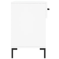 Panca Porta Scarpe Bianca 102x35x55 cm in Legno Multistrato 829740