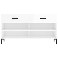 scarpiera scarpiera cassettiera scaffale mobile ingresso portaoggetti lucido 102 x 35 x 55 cm derivati ​​del legno bianco 02_0022899