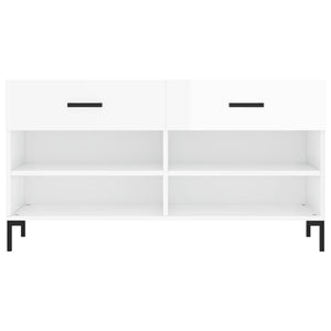 scarpiera scarpiera cassettiera scaffale mobile ingresso portaoggetti lucido 102 x 35 x 55 cm derivati ​​del legno bianco 02_0022899