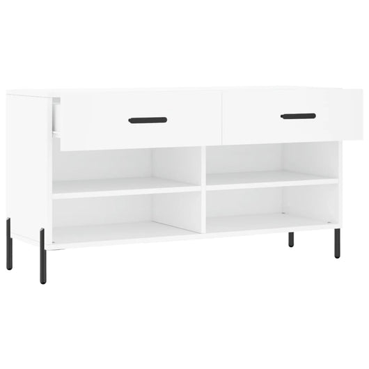 scarpiera scarpiera cassettiera scaffale mobile ingresso ripostiglio 102 x 35 x 55 cm legno composito bianco 02_0022883