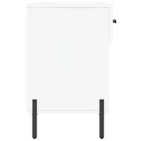 Panca Porta Scarpe Bianca 102x35x55 cm in Legno Multistrato 829748