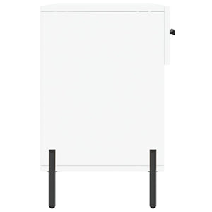 Panca Porta Scarpe Bianca 102x35x55 cm in Legno Multistrato 829748